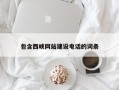 玉树包含西峡网站建设电话的词条